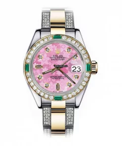 High-end Copy Rolex Lady-datejust 68273 Automatic Movement 31mm Gold/steel Case Womens Watch