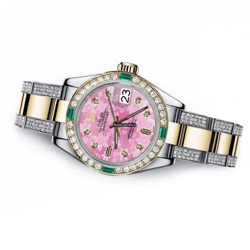 High-end Copy Rolex Lady-datejust 68273 Automatic Movement 31mm Gold/steel Case Womens Watch - Image 2