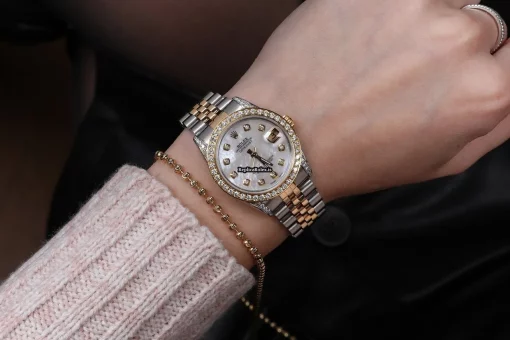 Epic Replicas Rolex Lady-datejust 68273 Automatic Movement 31mm Gold/steel Case Womens Watch - Image 8