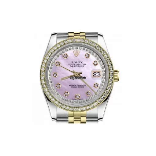 Amazing Imitation Rolex Lady-datejust 68274 Automatic Movement 31mm Gold/steel Case Womens Watch