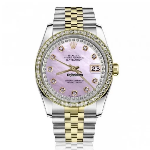 Amazing Imitation Rolex Lady-datejust 68274 Automatic Movement 31mm Gold/steel Case Womens Watch - Image 2
