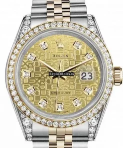Attractive Replica Rolex Lady-datejust 69173 Automatic Movement 26mm Gold/steel Case Womens Watch