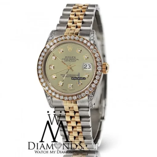 Reliable Fake Rolex Datejust 16013 Automatic Movement 36mm Gold/steel Case Mens/unisex Watch - Image 2