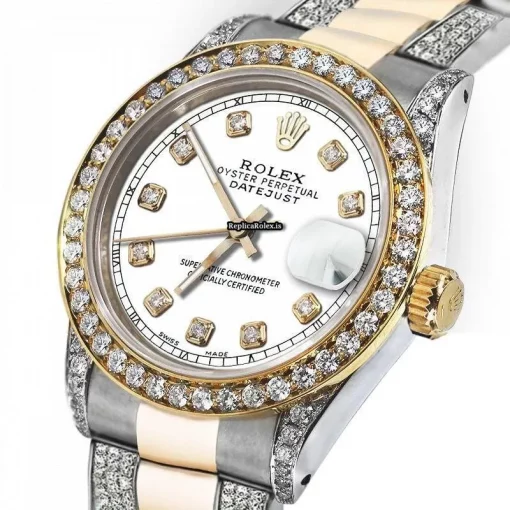 Reliable Clone Rolex Datejust 16013 Automatic Movement 36mm Gold/steel Case Mens/unisex Watch - Image 2