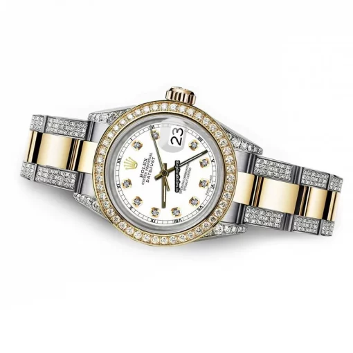 Reliable Clone Rolex Datejust 16013 Automatic Movement 36mm Gold/steel Case Mens/unisex Watch - Image 4