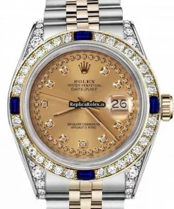 Cheap Replica Rolex Lady-datejust 68273 Automatic Movement 31mm Gold/steel Case Womens Watch
