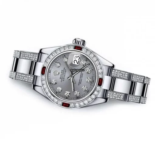 Well Made Replica Rolex Lady-datejust 68274 Automatic Movement 31mm Steel Case Womens Watch - Image 2