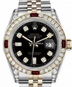 Offering Replicas Rolex Lady-datejust 69173 Automatic Movement 31mm Gold/steel Case Womens Watch
