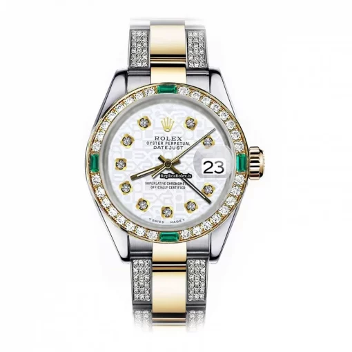 1:1 Replica Rolex Lady-datejust 68273 Automatic Movement 31mm Gold/steel Case Womens Watch