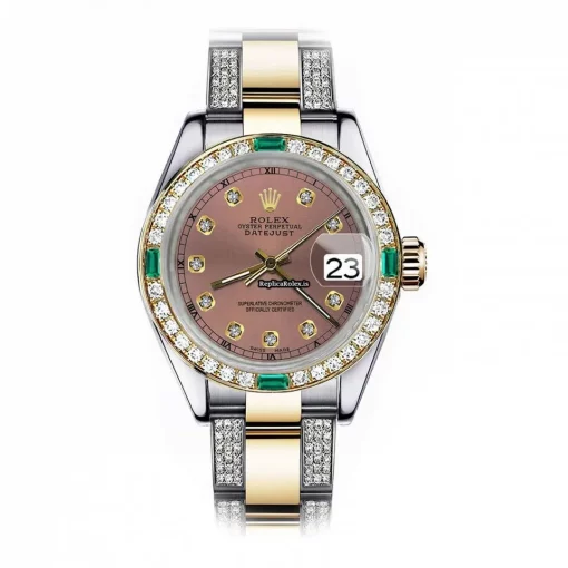 Quality Fakes Rolex Lady-datejust 68273 Automatic Movement 31mm Gold/steel Case Womens Watch