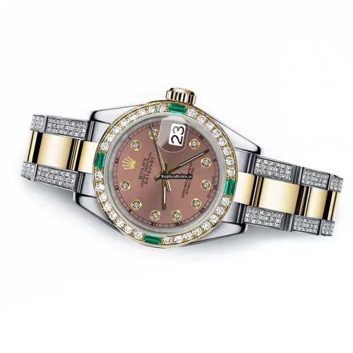 Quality Fakes Rolex Lady-datejust 68273 Automatic Movement 31mm Gold/steel Case Womens Watch - Image 2