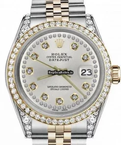 Attractive Fake Rolex Datejust 16013 Automatic Movement 36mm Gold/steel Case Mens/unisex Watch
