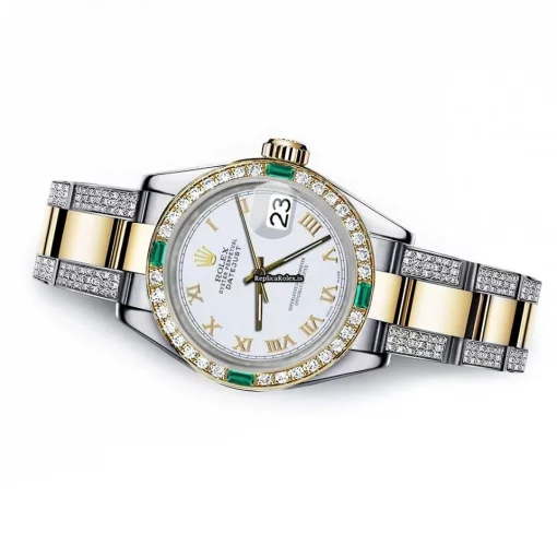 Wholesale Replica Rolex Lady-datejust 68273 Automatic Movement 31mm Gold/steel Case Womens Watch - Image 2