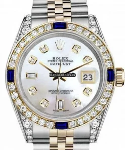 Well Made Replica Rolex Lady-datejust 68273 Automatic Movement 31mm Gold/steel Case Womens Watch