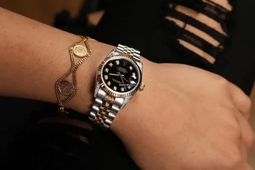 Design Replica Rolex Lady-datejust 68273 Automatic Movement 31mm Gold/steel Case Womens Watch - Image 11