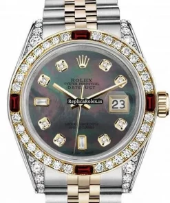 Perfect Replica Rolex Lady-datejust 69173 Automatic Movement 26mm Gold/steel Case Womens Watch