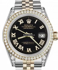 Inexpensive Replica Rolex Lady-datejust 68274 Automatic Movement 31mm Gold/steel Case Womens Watch