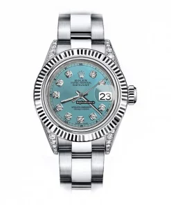 Ideal Fake Rolex Oyster Perpetual Lady Date 69160 Automatic Movement 26mm Steel Case Womens Watch