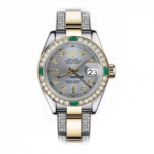 Amazing Copy Rolex Lady-datejust 68273 Automatic Movement 31mm Gold/steel Case Womens Watch