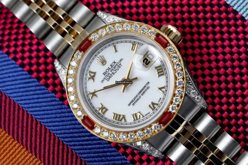 Wholesale Fakes Rolex Lady-datejust 69173 Automatic Movement 26mm Gold/steel Case Womens Watch