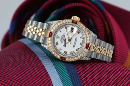 Wholesale Fakes Rolex Lady-datejust 69173 Automatic Movement 26mm Gold/steel Case Womens Watch - Image 3