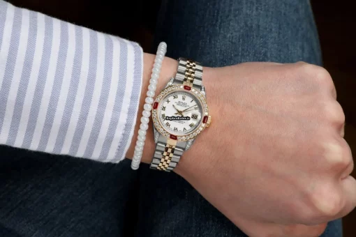 Wholesale Fakes Rolex Lady-datejust 69173 Automatic Movement 26mm Gold/steel Case Womens Watch - Image 6