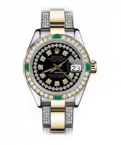 Quality Fake Rolex Lady-datejust 68273 Automatic Movement 31mm Gold/steel Case Womens Watch