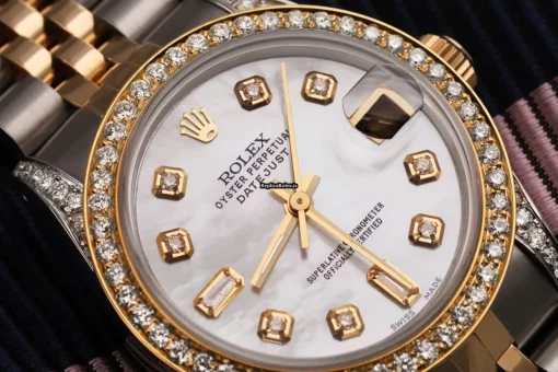 Special Copy Rolex Lady-datejust 68273 Automatic Movement 31mm Gold/steel Case Womens Watch - Image 2