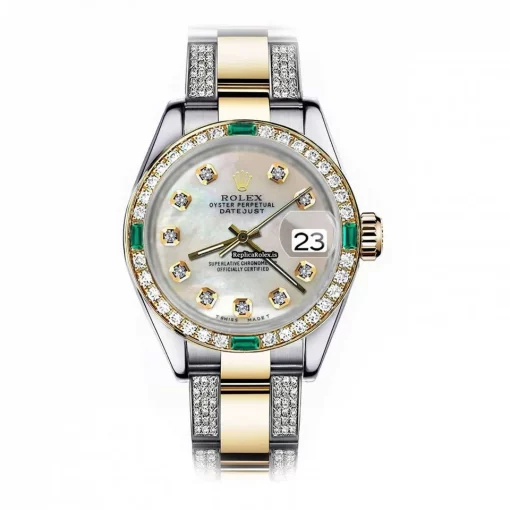 Swiss Fakes Rolex Datejust 16013 Automatic Movement 36mm Gold/steel Case Mens/unisex Watch