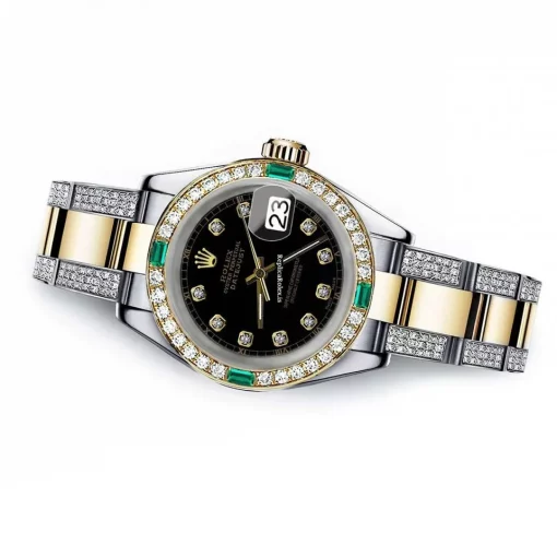 Neat Replica Rolex Lady-datejust 68273 Automatic Movement 31mm Gold/steel Case Womens Watch - Image 2