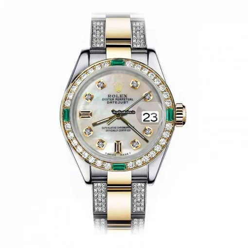 Terrific Fake Rolex Lady-datejust 68273 Automatic Movement 31mm Gold/steel Case Womens Watch