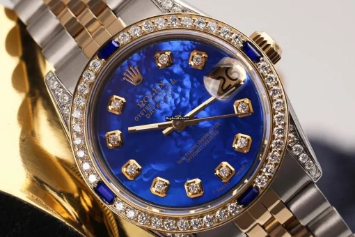 Design Fake Rolex Lady-datejust 68273 Automatic Movement 31mm Gold/steel Case Womens Watch
