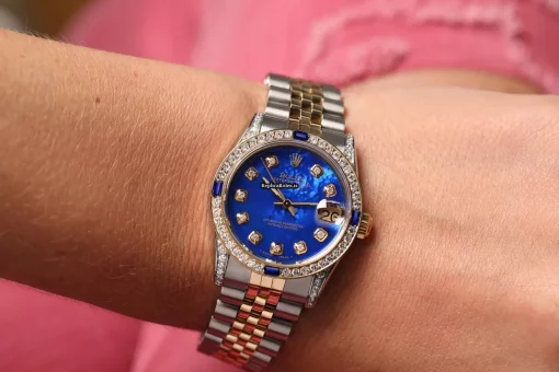 Design Fake Rolex Lady-datejust 68273 Automatic Movement 31mm Gold/steel Case Womens Watch - Image 12