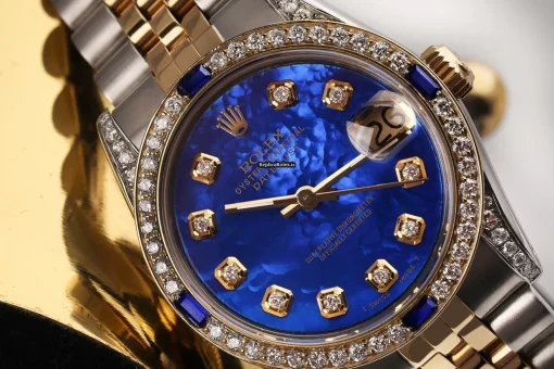Design Fake Rolex Lady-datejust 68273 Automatic Movement 31mm Gold/steel Case Womens Watch - Image 4