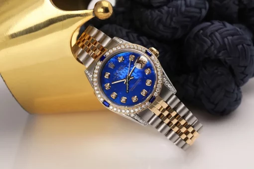 Design Fake Rolex Lady-datejust 68273 Automatic Movement 31mm Gold/steel Case Womens Watch - Image 7
