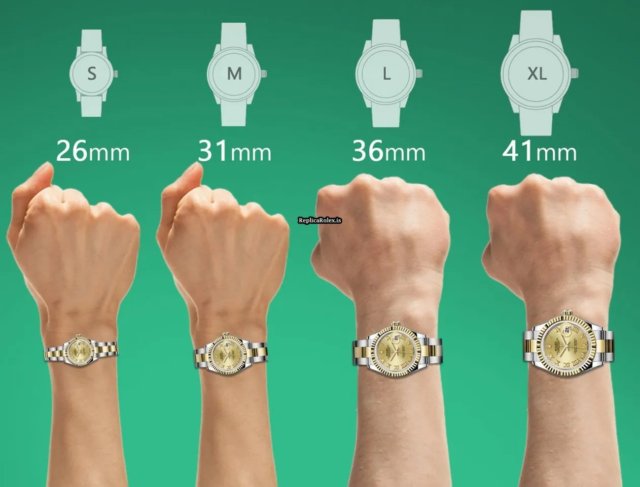 Terrific Replica Rolex Lady-datejust 68273 Automatic Movement 31mm Gold/steel Case Womens Watch - Image 5