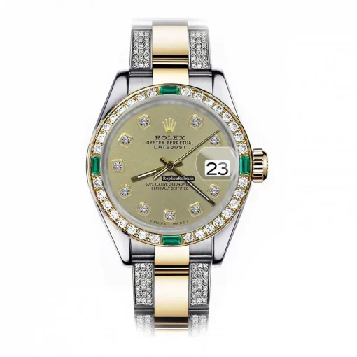 Exquisite Replica Rolex Datejust 16013 Automatic Movement 36mm Gold/steel Case Mens/unisex Watch
