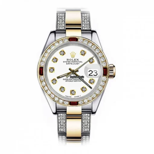 Remarkable Clone Rolex Datejust 16013 Automatic Movement 36mm Gold/steel Case Mens/unisex Watch