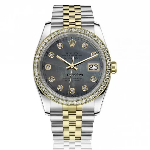 High-end Fake Rolex Lady-datejust 68274 Automatic Movement 31mm Gold/steel Case Womens Watch