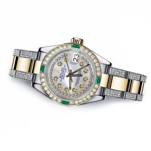Awesome Replica Rolex Lady-datejust 68273 Automatic Movement 31mm Gold/steel Case Womens Watch - Image 2