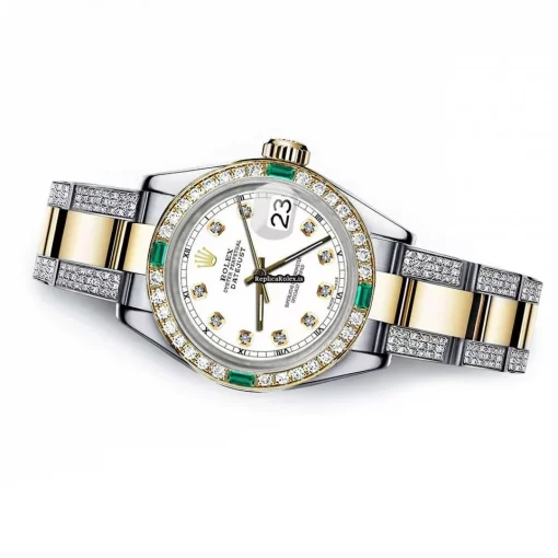 Popular Replica Rolex Lady-datejust 68273 Automatic Movement 31mm Gold/steel Case Womens Watch - Image 2