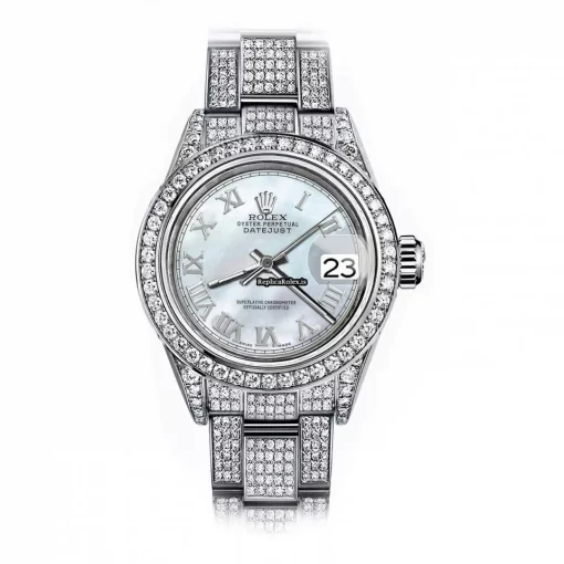 High-end Clone Rolex Lady-datejust 68274 Automatic Movement 31mm Steel Case Womens Watch