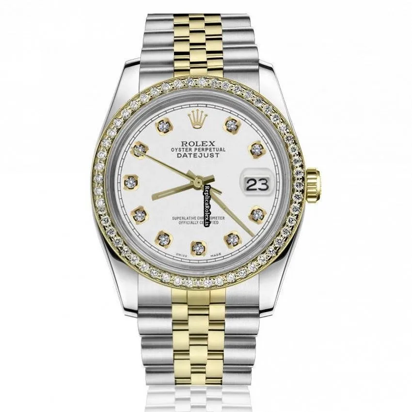 Neat Fake Rolex Lady-datejust 68274 Automatic Movement 31mm Gold/steel Case Womens Watch