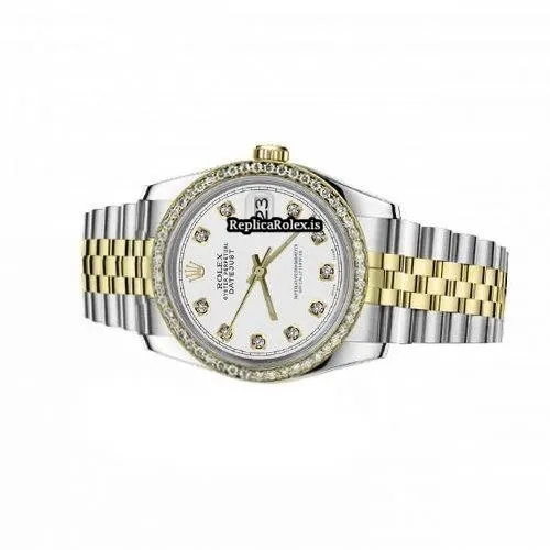 Neat Fake Rolex Lady-datejust 68274 Automatic Movement 31mm Gold/steel Case Womens Watch - Image 3