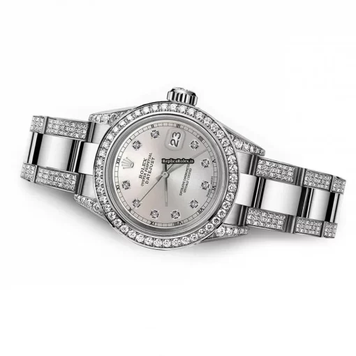 Amazing Imitation Rolex Lady-datejust 68274 Automatic Movement 31mm Steel Case Womens Watch - Image 3