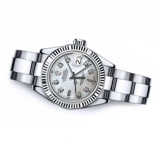 Good Fake Rolex Lady-datejust 69173 Automatic Movement 31mm Steel Case Womens Watch - Image 2