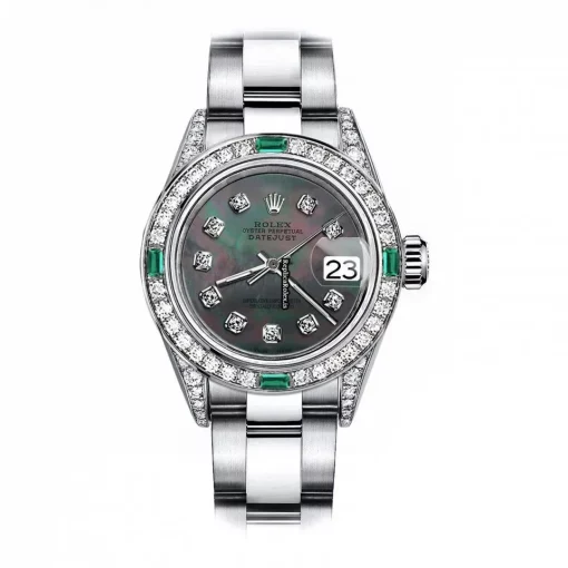 Design Copy Rolex Oyster Perpetual Lady Date 69160 Automatic Movement 26mm Steel Case Womens Watch