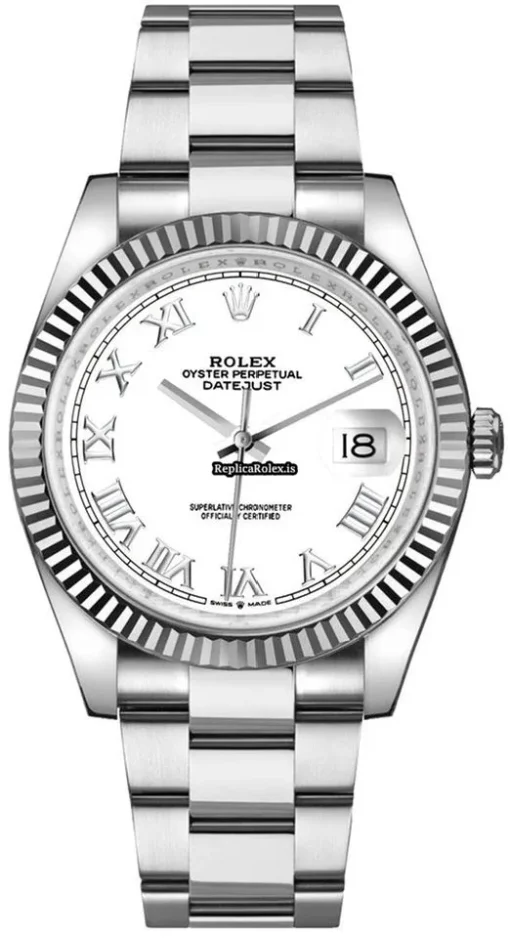 1:1 Fake Rolex Datejust 126234-whtro Caliber 3235 Automatic Movement 36mm Steel Case Mens/unisex Watch