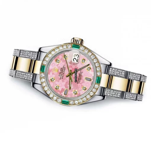 Defect Replica Rolex Lady-datejust 68273 Automatic Movement 31mm Gold/steel Case Womens Watch - Image 2