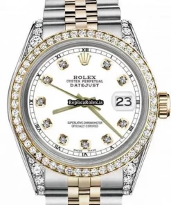 Defect Replica Rolex Datejust 16013 Automatic Movement 36mm Gold/steel Case Mens/unisex Watch